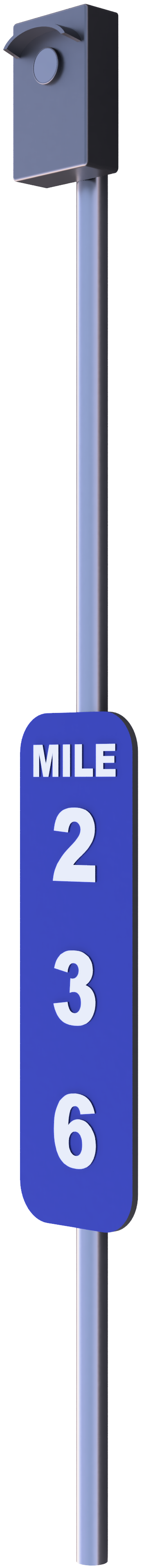 ThruwayCam mounted on highway mile marker